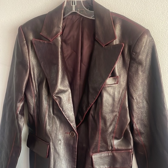 Theory Vintage 90’s Lamb Leather Coat Size L - Picture 1 of 16